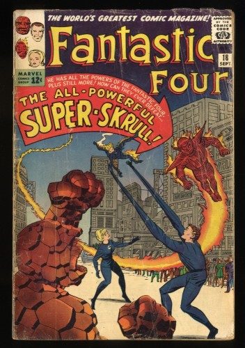 Fantastic Four #18 GD+ 2.5 1st Appearance Super Skrull!