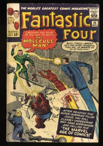 Fantastic Four #20 VG 4.0 1st Appearance Molecule Man!