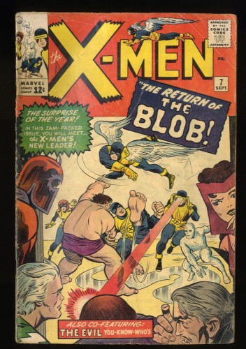 X-Men #7 GD/VG 3.0 Blob! Magneto Scarlet Witch!