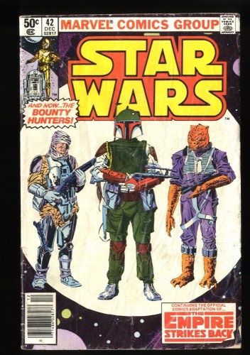 Star Wars #42 GD+ 2.5 Newsstand Variant 1st Appearance Boba Fett!