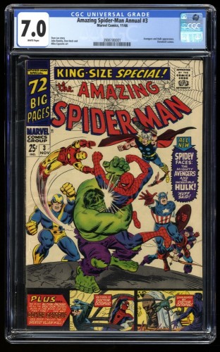 Amazing Spider-Man Annual #3 CGC FN/VF 7.0 White Pages