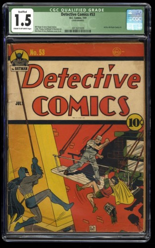 Detective Comics (1937) #53 CGC FA/GD 1.5 Cream To Off White Batman Robin!