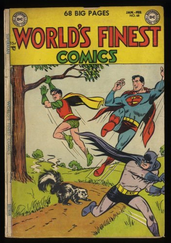 World's Finest Comics #68 GD/VG 3.0 Batman Robin Superman Scarce Golden Age!