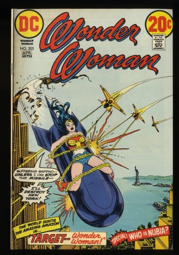 Wonder Woman #205 VF- 7.5 2nd Appearance Nubia!