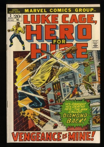 Hero For Hire #2 VF+ 8.5 1st Appearance Claire Temple! 2nd Luke Cage!