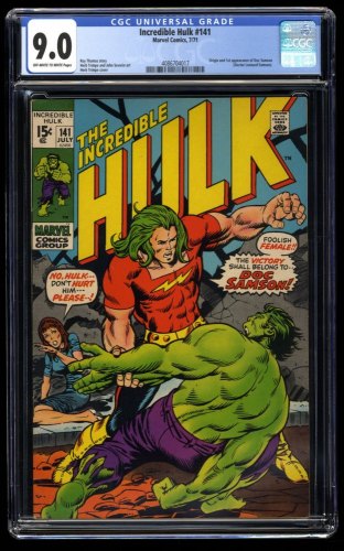 Cover Scan: Incredible Hulk #141 CGC VF/NM 9.0 1st Appearance Doc Samson!!