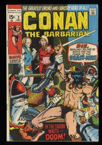Conan The Barbarian #2 FN 6.0 Barry Windsor-Smith Art!!
