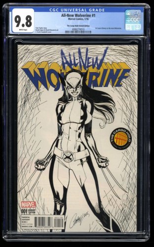 All-New Wolverine #1 CGC NM/M 9.8 Cargo Hold Sketch Variant