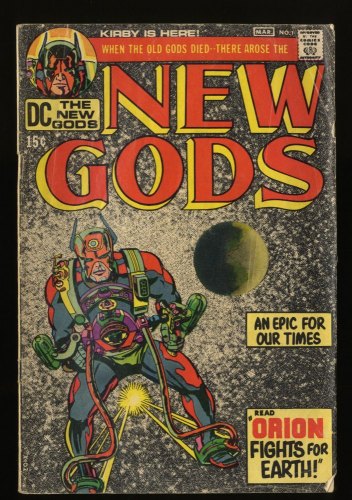 New Gods #1 VG 4.0 1st Appearance Orion! Jack Kirby Art!