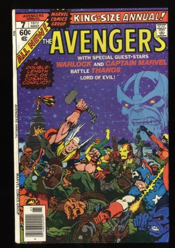 Avengers Annual #7 FN/VF 7.0 Thanos Death of Adam Warlock!