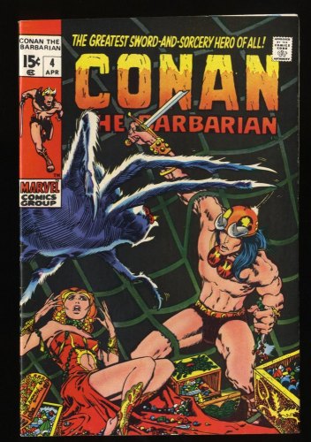 Conan The Barbarian #4 VF- 7.5 Barry Windsor-Smith Art! Tower of the Elephant!
