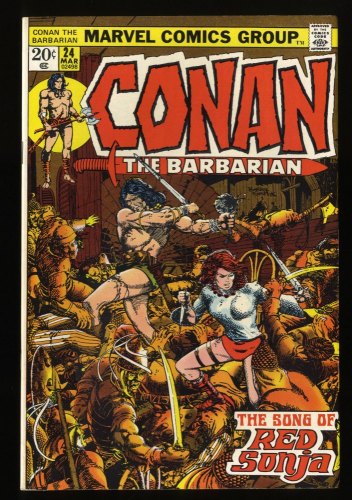 Conan The Barbarian #24 VF+ 8.5 1st Full Appearance Red Sonja!