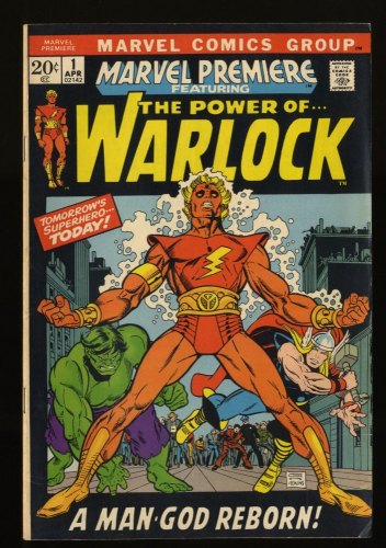 Marvel Premiere (1972) #1 FN/VF 7.0 1st Appearance HIM as Adam Warlock!