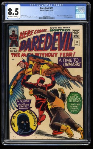 Cover Scan: Daredevil #11 CGC VF+ 8.5 Off White to White 1st Appearance Ani-Men! - Item ID #208166
