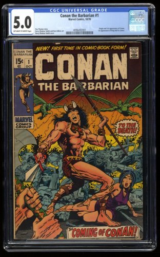 Conan The Barbarian #1 CGC VG/FN 5.0 Origin and 1st Appearance!