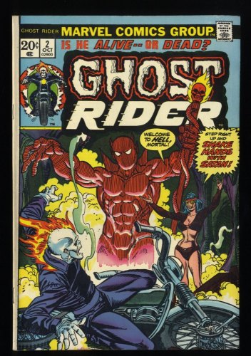 Ghost Rider (1973) #2 FN+ 6.5 1st Appearance Daimon Hellstorm!