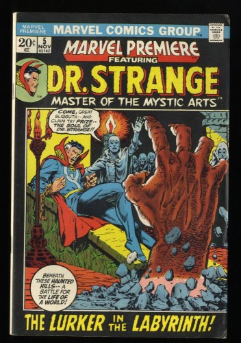 Cover Scan: Marvel Premiere (1972) #5 VF- 7.5 Doctor Strange 1st Vishanti Shuma-Gorath! - Item ID #210444