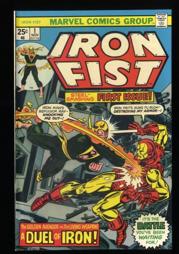 Cover Scan: Iron Fist (1975) #1 VF/NM 9.0 Iron Fist Battles Iron Man! 1st Steel Serpent! - Item ID #213600