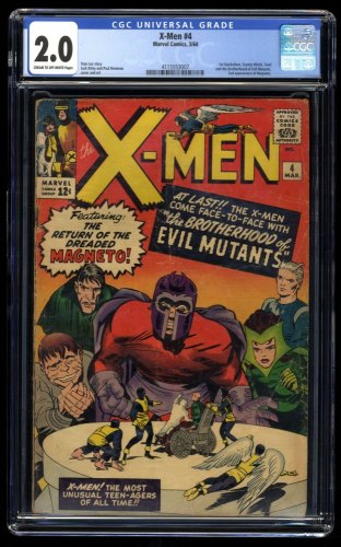 X-Men #4 CGC GD 2.0 1st Appearance Scarlet and Qucksilver!