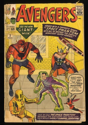 Avengers #2 FA/GD 1.5 (Qualified) 1st Appearance Space Phantom Hulk Leaves!