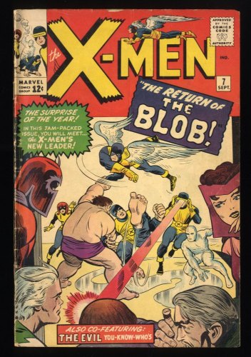X-Men #7 VG+ 4.5 Blob! Magneto Scarlet Witch Appearances!