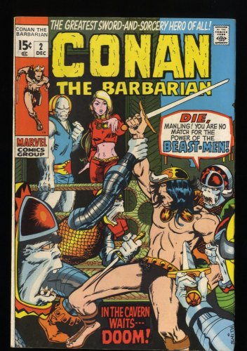 Conan The Barbarian (1970) #2 VF- 7.5 Barry Windsor-Smith Art!!