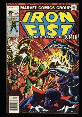 Iron Fist #15 VF+ 8.5 X-Men Appearance! 1st App Bushmaster! John Byrne Art!