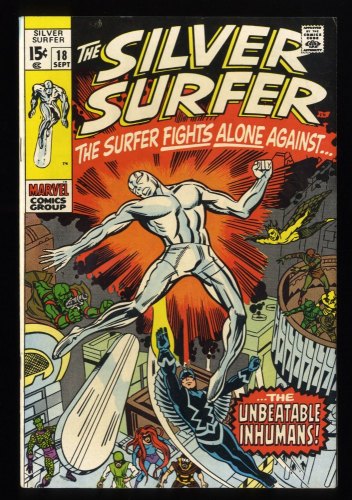 Silver Surfer #18 VF- 7.5 Galactus vs In-Betweener! Ron Lim!