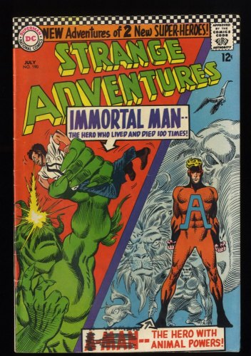 Strange Adventures #190 VG+ 4.5 1st Animal Man in Costume!