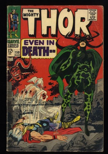 Thor #150 VG- 3.5 Hela! Origin Inhumans! Stan Lee And Jack Kirby!