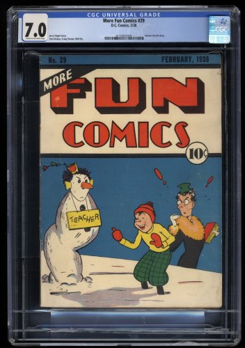 More Fun Comics #29 CGC FN/VF 7.0 Cream To Off White Doctor Occult Story!