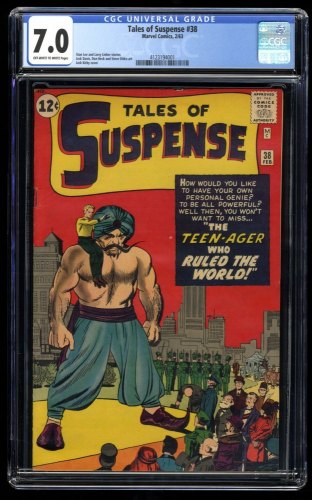 Tales Of Suspense #38 CGC FN/VF 7.0 Off White to White Last Pre-Hero Issue!