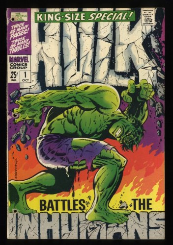 Incredible Hulk Annual #1 GD/VG 3.0 Classic Cover!