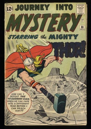 Cover Scan: Journey Into Mystery #86 GD+ 2.5 1st Zaarko, Tomorrow Man 2nd Odin! - Item ID #222676