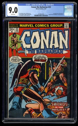 Conan The Barbarian #23 CGC VF/NM 9.0 White Pages 1st Red Sonja Gil Kane Cover!
