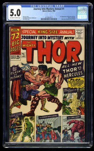 Journey Into Mystery Annual #1 CGC VG/FN 5.0 Thor 1st Hercules!