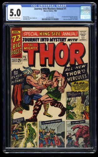 Journey Into Mystery Annual #1 CGC VG/FN 5.0 Thor 1st Hercules!