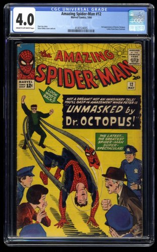 Amazing Spider-Man #12 CGC VG 4.0 3rd Appearance Doctor Octopus!