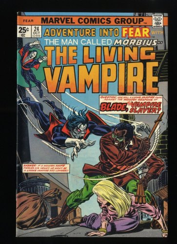 Fear #24 VF/NM 9.0 Classic Battle of Morbius Vs Blade!!
