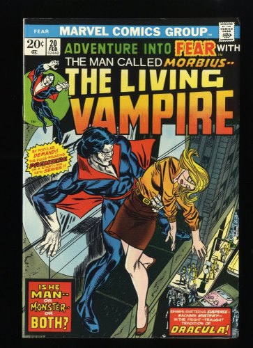 Cover Scan: Fear #20 VF+ 8.5 1st Solo Morbius Appearance! - Item ID #228331