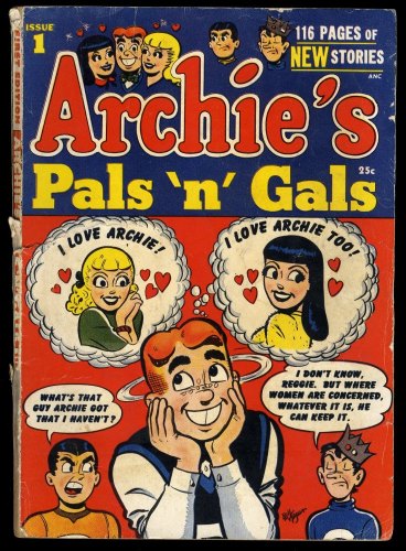 Archie's Pals 'n' Gals (1953) #1 GD+ 2.5 Beach Nuts! Bill Vigoda Cover Art!