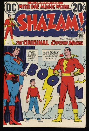 Cover Scan: Shazam! #1 NM- 9.2 Origin and Return Captain Marvel! C. C. Beck Cover! - Item ID #230700