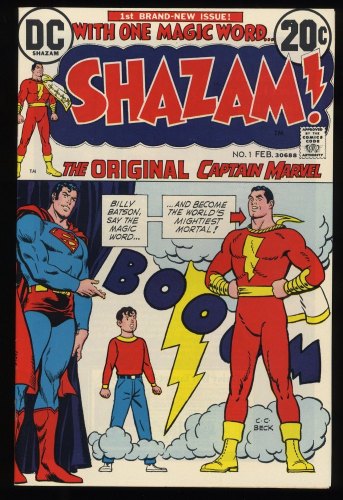 Cover Scan: Shazam! #1 NM- 9.2 Origin and Return Captain Marvel! C. C. Beck Cover! - Item ID #230707