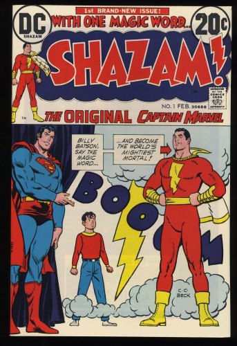 Cover Scan: Shazam! #1 NM 9.4 Origin and Return Captain Marvel! C. C. Beck Cover! - Item ID #230709