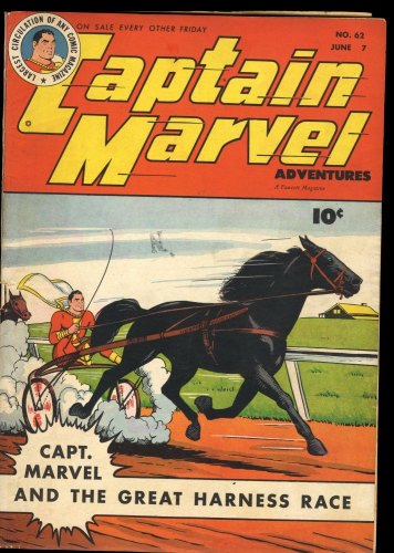Cover Scan: Captain Marvel Adventures #62 VG+ 4.5 Shazam! The Great Harness Race! - Item ID #231107