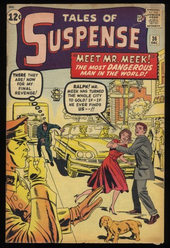 Tales Of Suspense #36 VG+ 4.5 Meet Mr. Meek! Stan Lee! Jack Kirby!