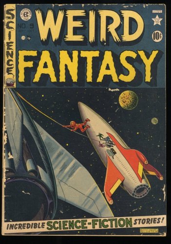 Weird Fantasy #9 VG 4.0  Spawn of Mars!  Wally Wood Cover Art!