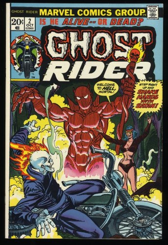 Cover Scan: Ghost Rider #2 NM- 9.2 1st Appearance Daimon  Hellstorm! - Item ID #231474