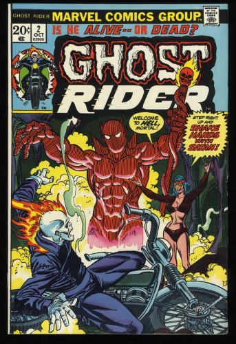 Cover Scan: Ghost Rider (1973) #2 VF 8.0 1st Appearance Daimon  Hellstorm! - Item ID #231496