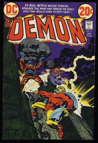 Demon #5 NM- 9.2 Merlin's Word, Demon's Wrath! Jack Kirby Cover Art!